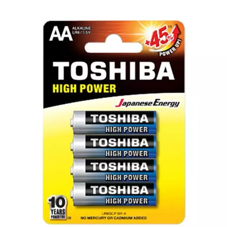  باتری قلمی آلکالاین توشیبا مدل High Power 4psc 