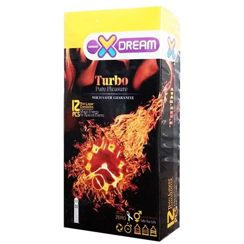 کاندوم تاخیردار توربو ایکس دریم 12 عددی
