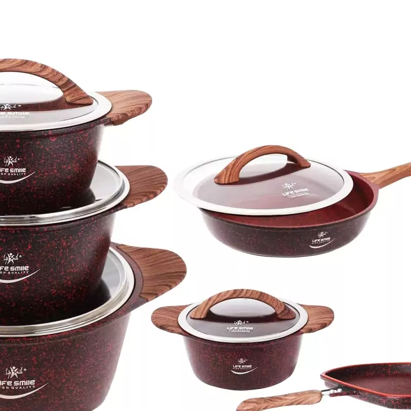 سرویس قابلمه لایف اسمایل 12پارچه بنفش