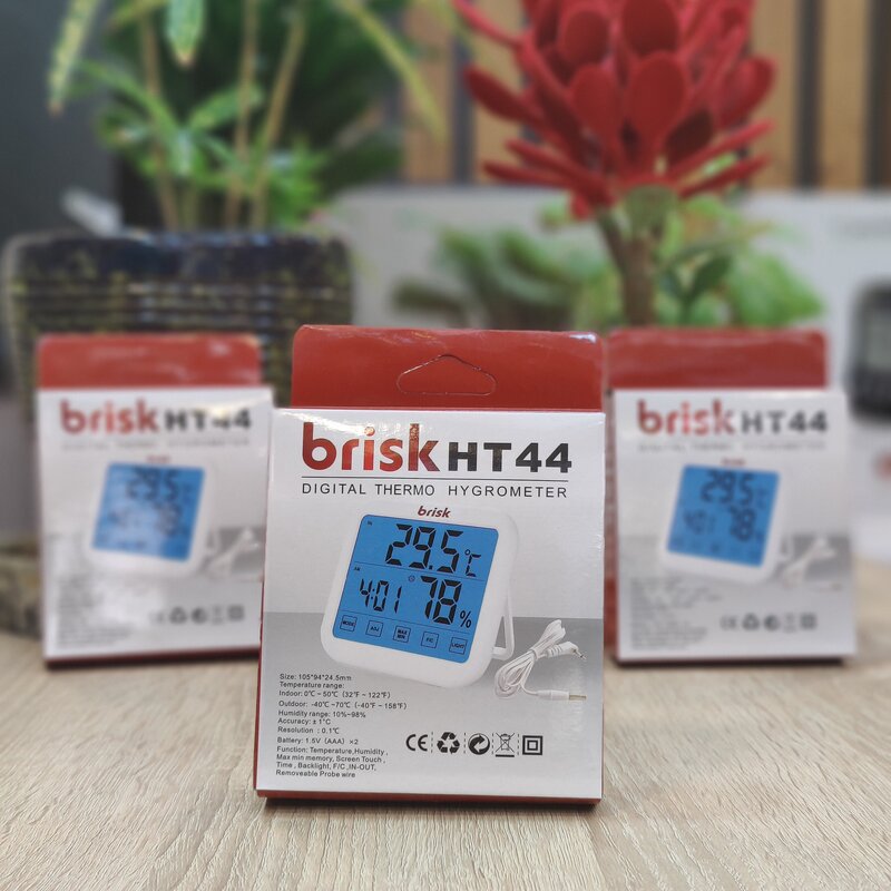 دماسنج و رطوبت سنج دیجیتالی بریسک (پزشکی شهر) 