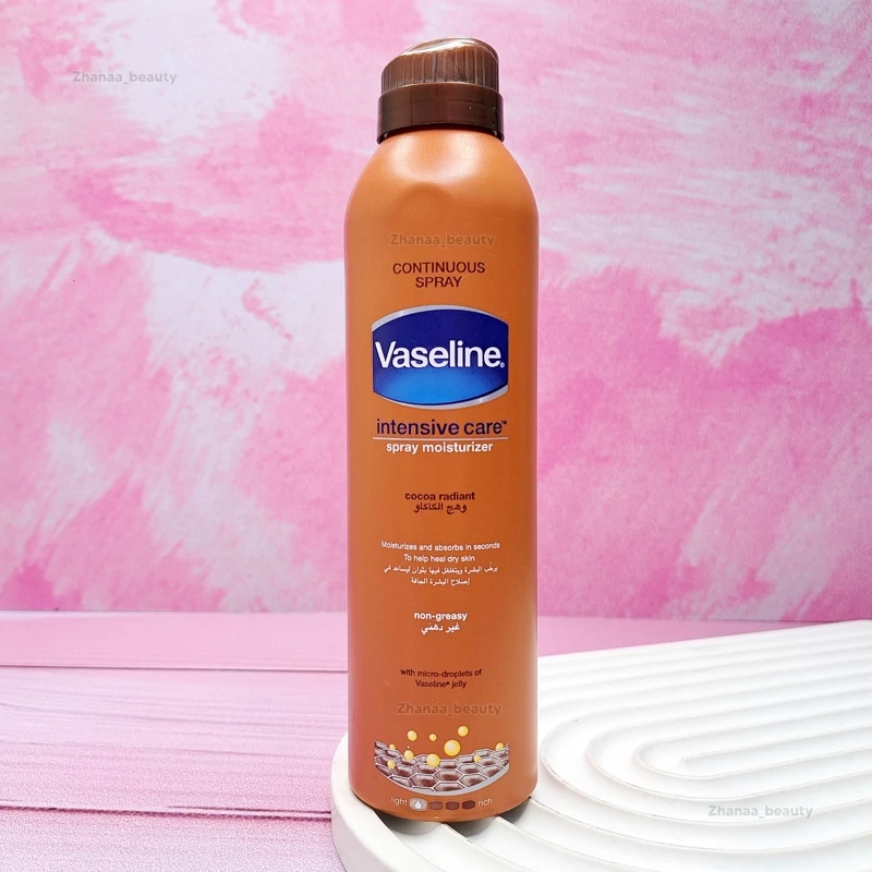 اسپری لوسیون بدن وازلین Cocoa Radiant