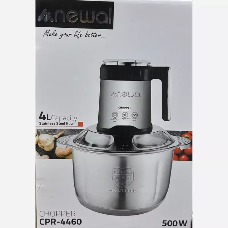 خردکن 4لیتری کاسه استیل نیوال 