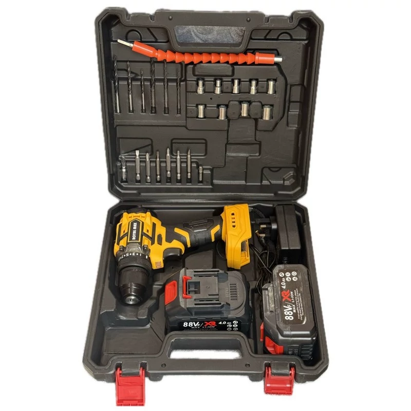 دریل پیچ گوشتی شارژی براشلس رویال مکس مدل BRSH88V مجموعه 50 عددی