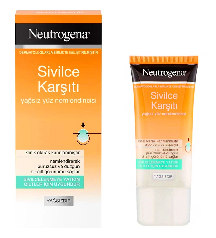 کرم آبرسان ضد جوش نیتروژینا Neutrogena مدل Silvece Karsiti SALSILIK ASIT حجم 50 میل