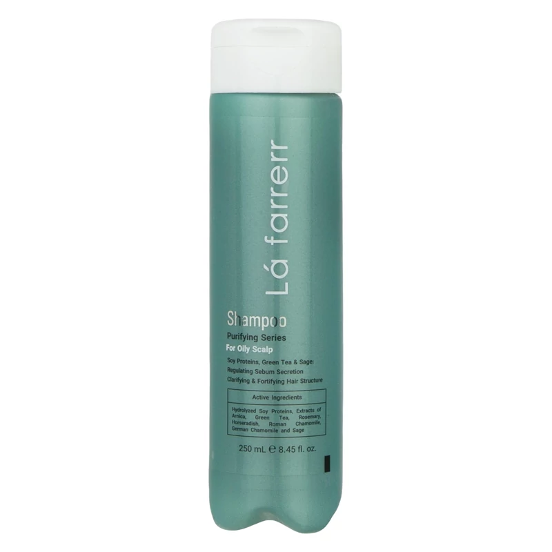 شامپو تثبیت کننده رنگ، درخشان کننده و تقویت کننده مو لافارر ، سازگار با موهای رنگ شده وآسیب دیده