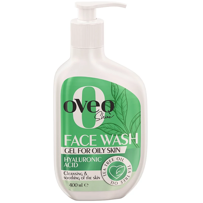 ژل شستشو صورت اوک شاین حاوی روغن درخت چای مناسب پوست چرب حجم 400 میلی لیتر بیوتی مال