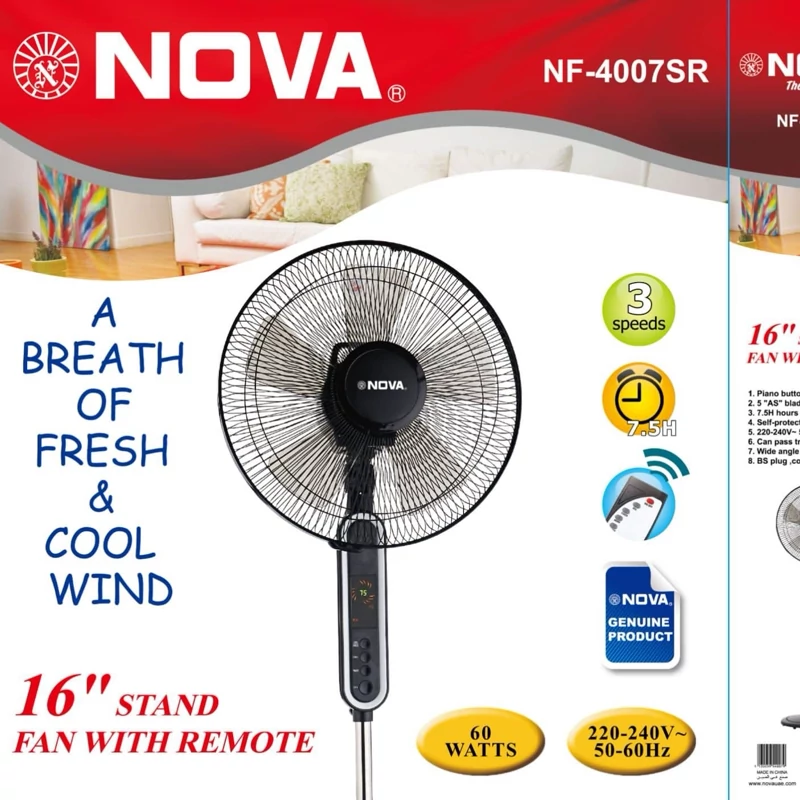 پنکه ایستاده نوا Nova مدل 4007