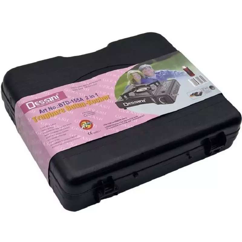 اجاق گاز مسافرتی دسینی دوگانه Dessini مدل BTD-155A 2 in 1