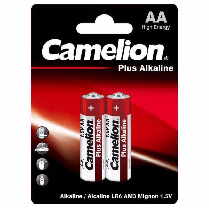 باتری دو تایی قلمی آلکالاین Camelion Plus AA LR6