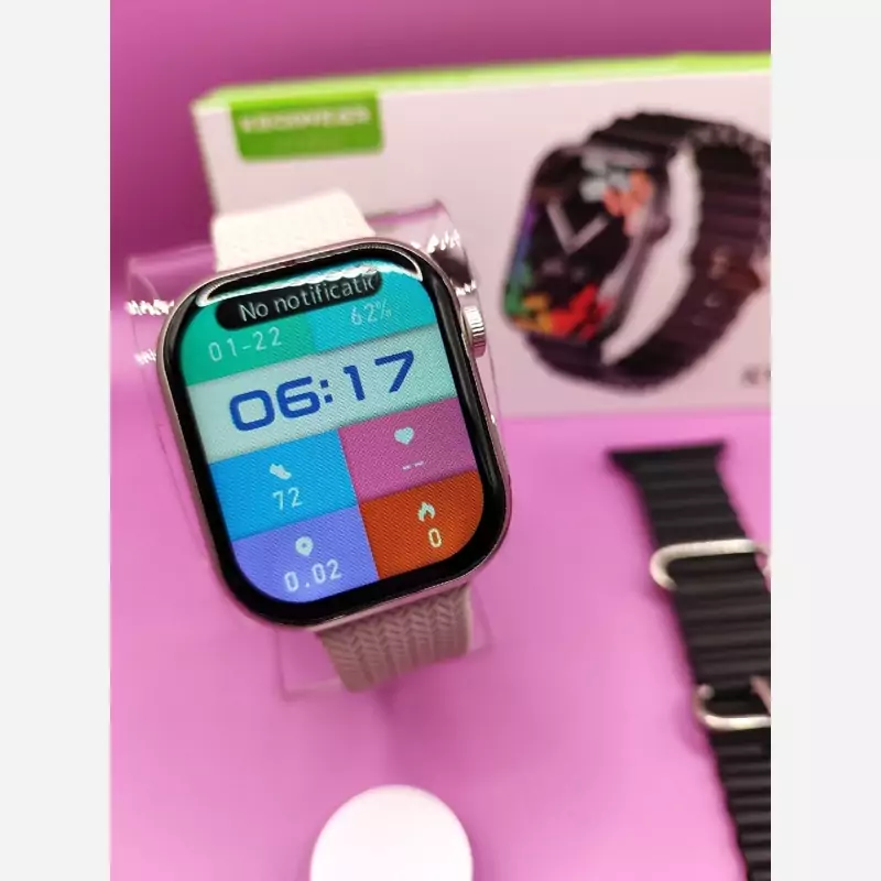 ساعت هوشمند مدل KW2 MAX همراه 3 بند