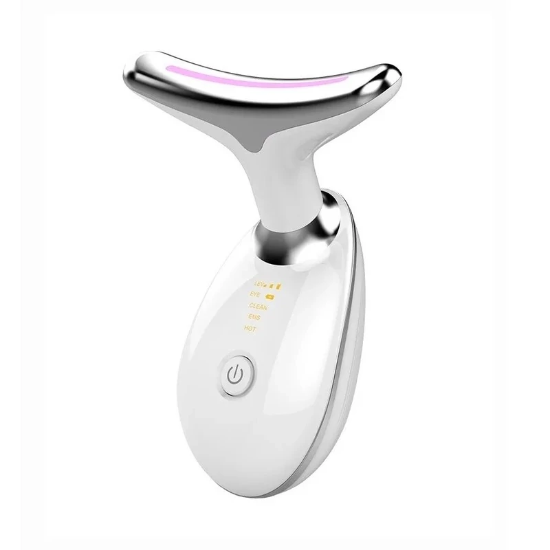 ماساژور لیفت صورت و گردن مدل ES-1081 دارای یک سری با قابلیت افزایش گردش خون و مجهز به فنا وری EMSدارای دکمه ی خاموش و رو