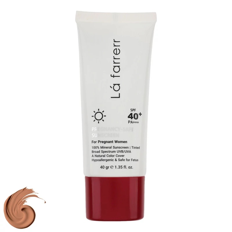 ضدآفتاب بارداری رنگی spf 40 لافارر