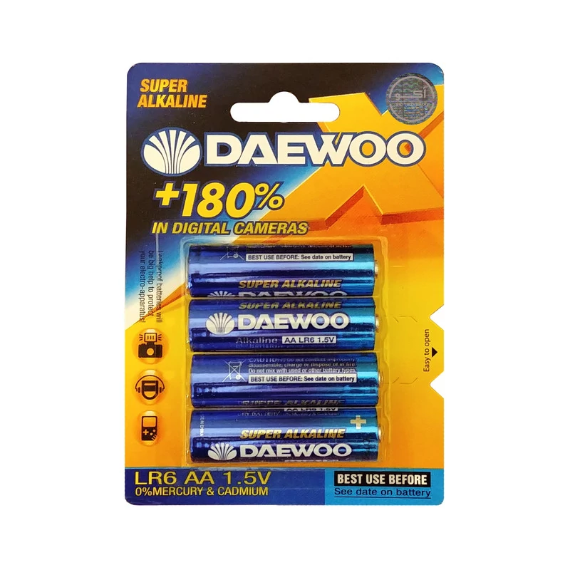 باتری قلمی دوو مدل LR6 بسته 4 عددی