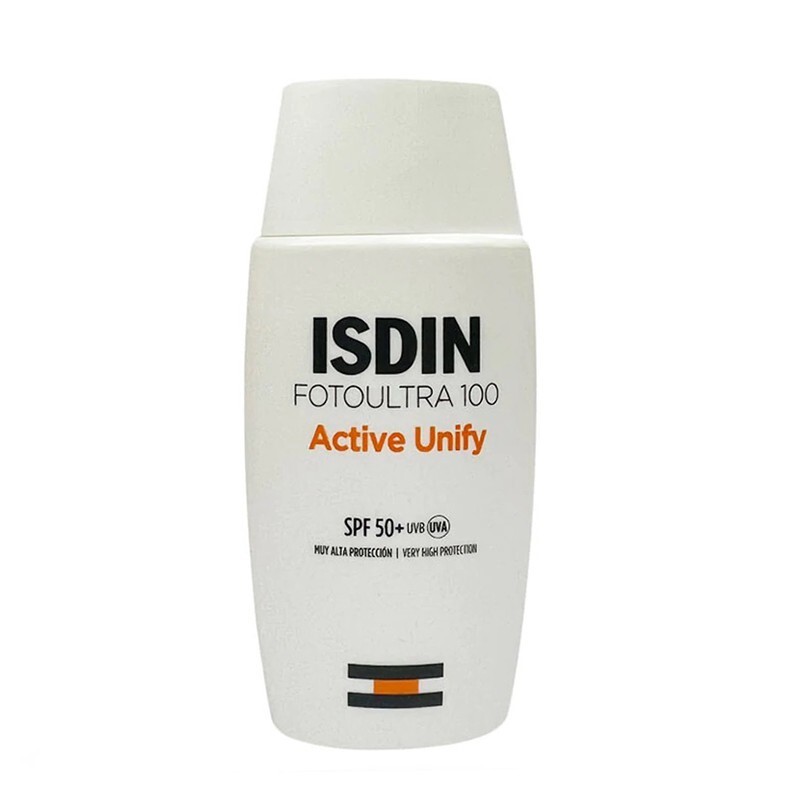 کرم ضد آفتاب بدون رنگ ایزدین اکتیو یونیفایSPF 50 مدل FOTOULTRA 100 ACTIVE UNIFY