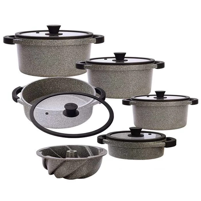 سرویس قابلمه 11 پارچه مونارک پلاس زرساب