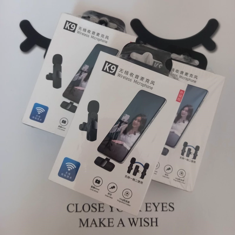 میکروفن بی سیم دوتایی تایپ سی مدل K9