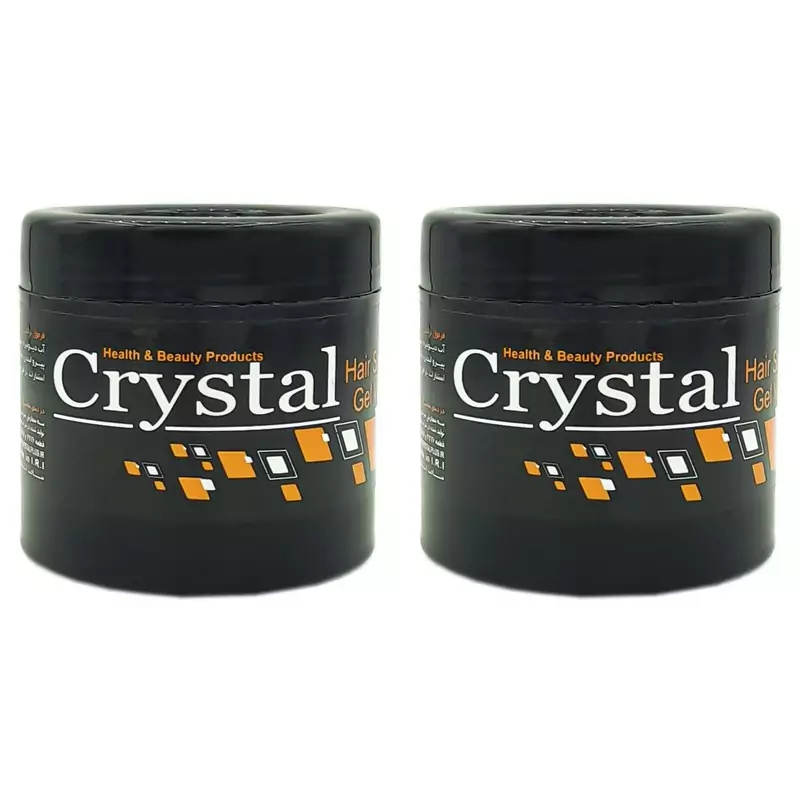 واکس مو کریستال مدل 001 حجم 200 میلی لیتر مجموعه 2 عددی