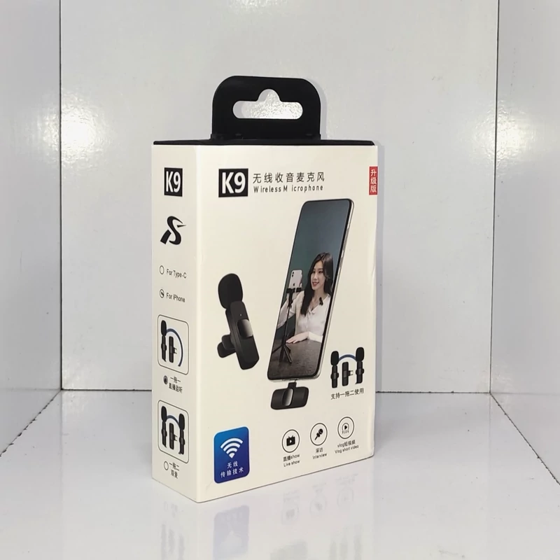میکروفون بی سیم مدل K9 قابلیت پلاگ اند پلی