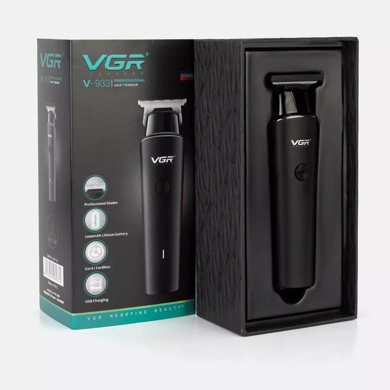 ماشین اصلاح صفرزن و خط زن وی جی آر VGR 933 اصل  ماشین اصلاح و ریش تراش حرفه ای vgr933 اورجینال 