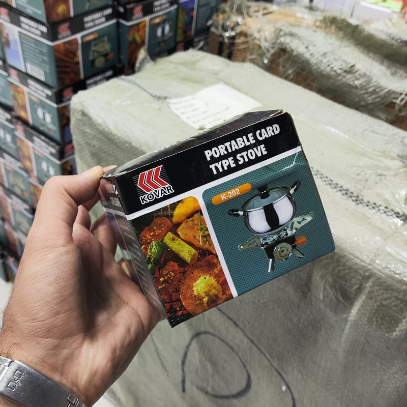 فروش ویژه...اجاق گاز تاشو مسافرتی کمپینگ و کوهنوردی دارای کیف کاوری مدل 202