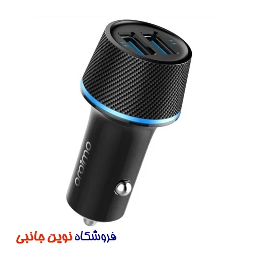 شارژر فندکی اورایمو مدل OCC-21D همراه با کابل میکرو و لایتنینگ