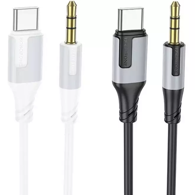 کابل تبدیل USB-C به جک 3.5 میلی متری بروفون مدل BL19 طول 1 متر