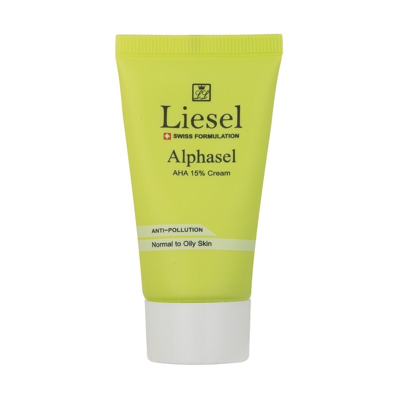 کرم لایه بردار پوست آ اچ آ لایسل مدل 15 درصد آلفاسل Alphasel حجم 30 میلی لیتر | Liesel Alphasel AHA 15 % Cream 30 ml