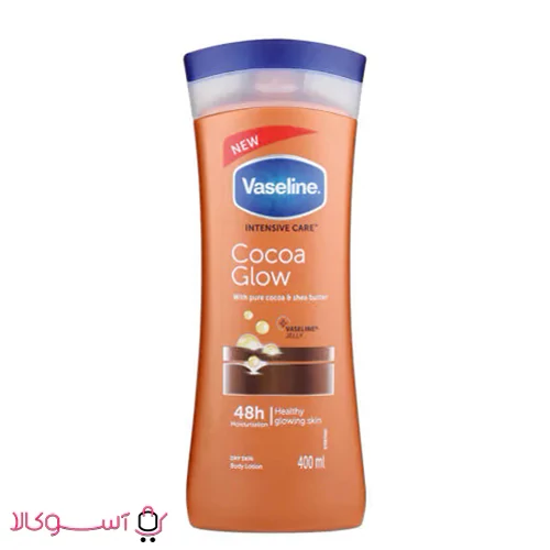 لوسیون بدن وازلین Vaseline رایحه کاکائویی و شکلاتی