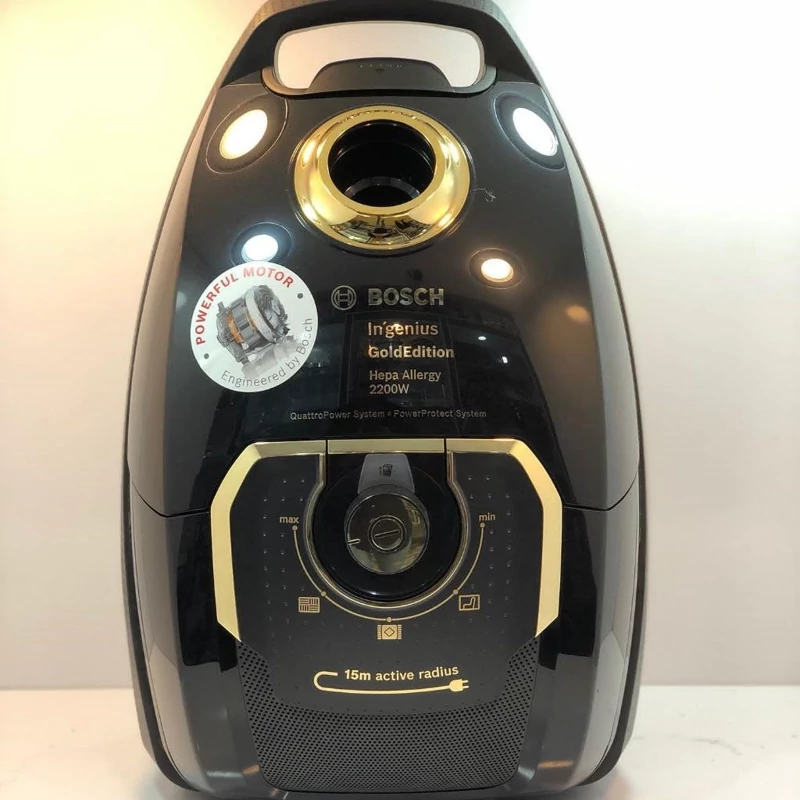 جارو برقی مشکی طلایی سری 8 بوش گلد ساخت آلمان مدل Gold