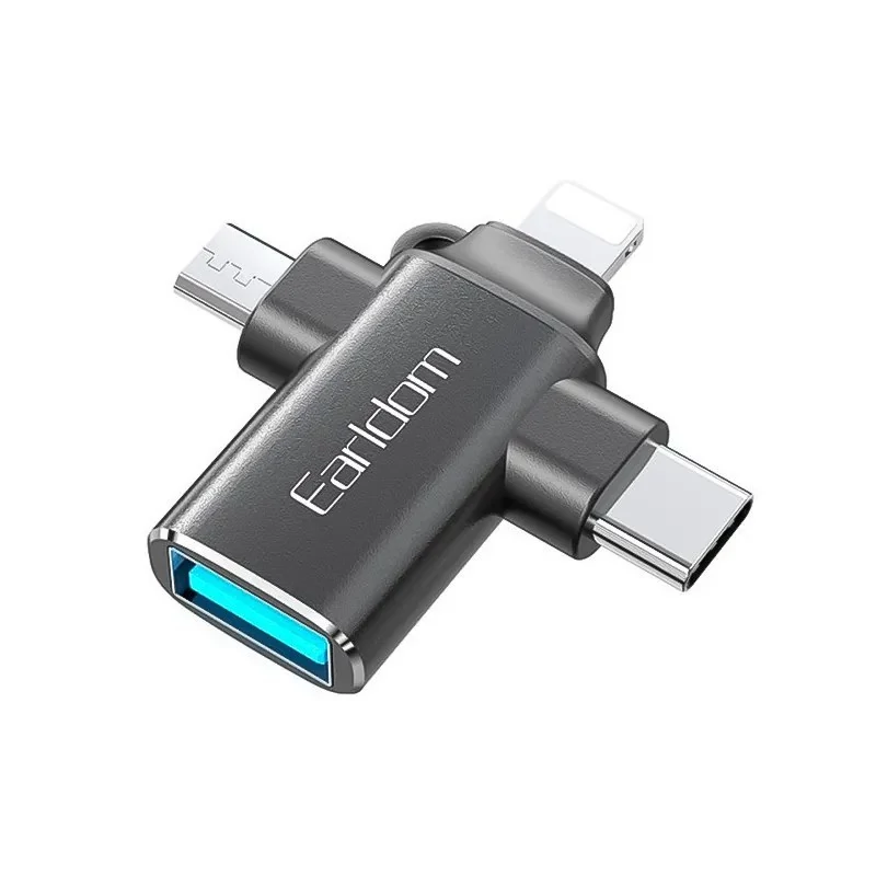 مبدل OTG سه کاره USB3.0 ارلدام مدل Earldom ET-OT80