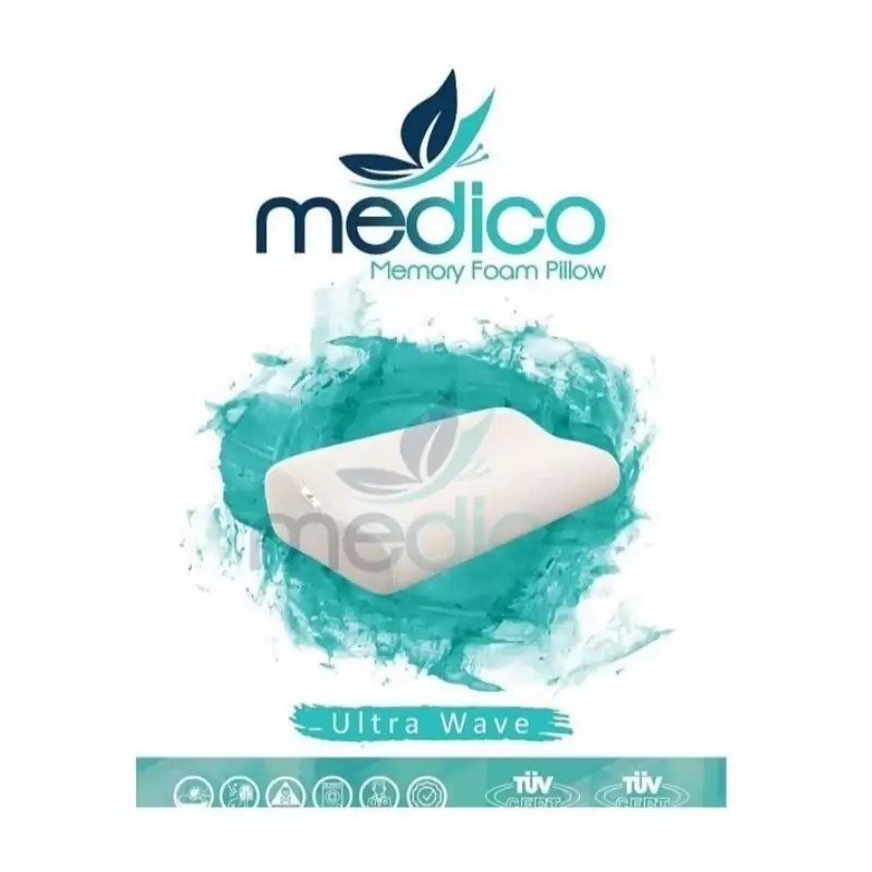 بالشت طبی مموری فوم مدل موج (موج کوچک) مدیکو