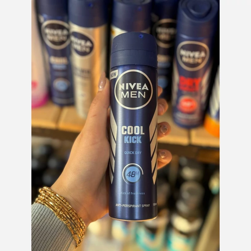 اسپری نیوا آلمانی مردانه مدل کول کیک Cool kick و 48 ساعته