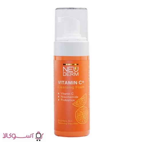 فوم شستشو صورت نئودرم دارای ویتامین C حجم 150میلی لیتر بیوتی مال