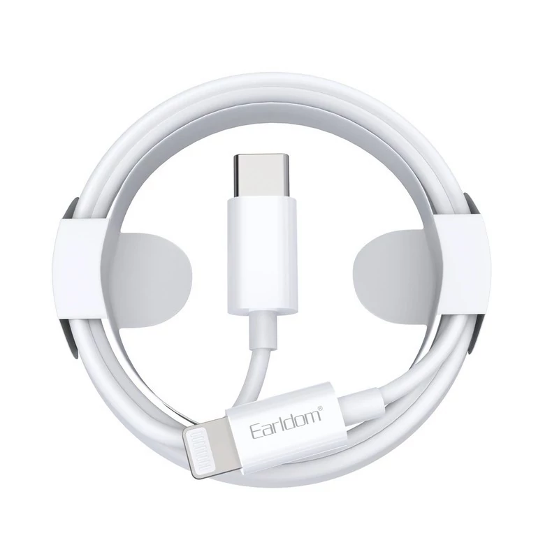 کابل شارژ Type-C به لایتنینگ ارلدام مدل EC-166i طول 1 متر توان 20 وات