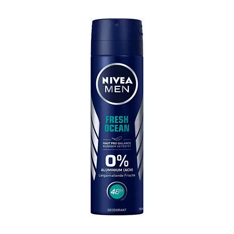 اسپری خوشبوکننده بدن نیوا NIVEA مردانه اصل مدل فرش اوشن 150میل کیفیت عالی