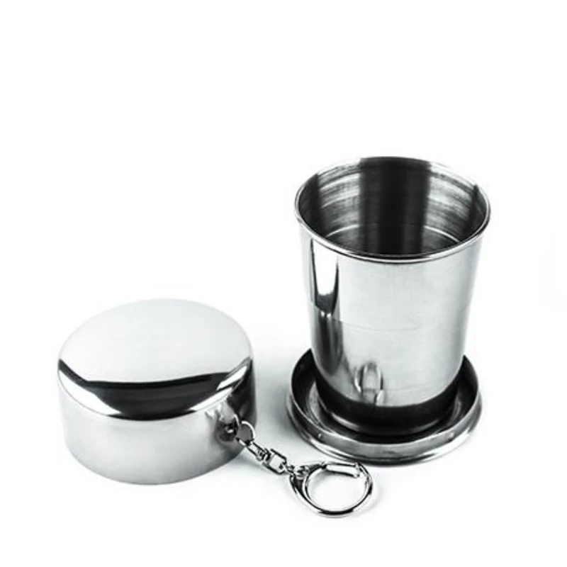 لیوان استیل تاشو سایز متوسط