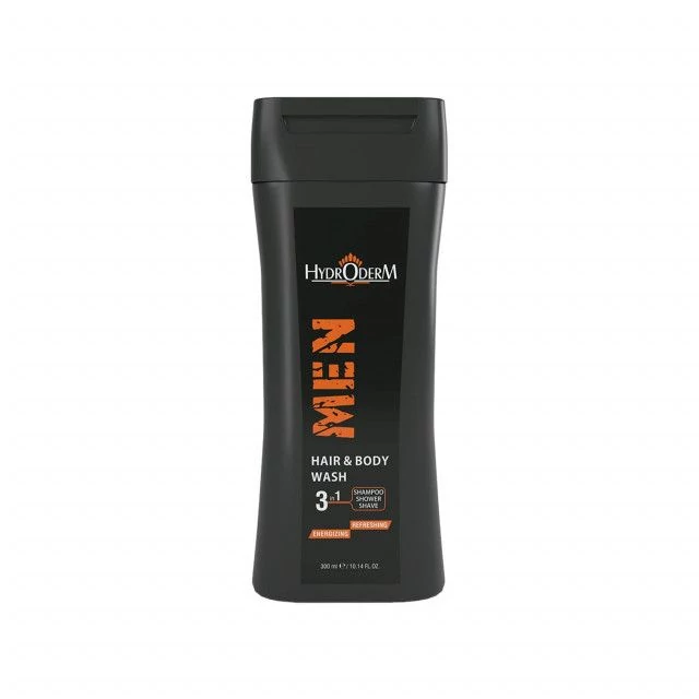 شامپو 3IN1 مردانه هیدرودرم مدل Energizing &amp; Refreshing حجم 300 میلی لیتر