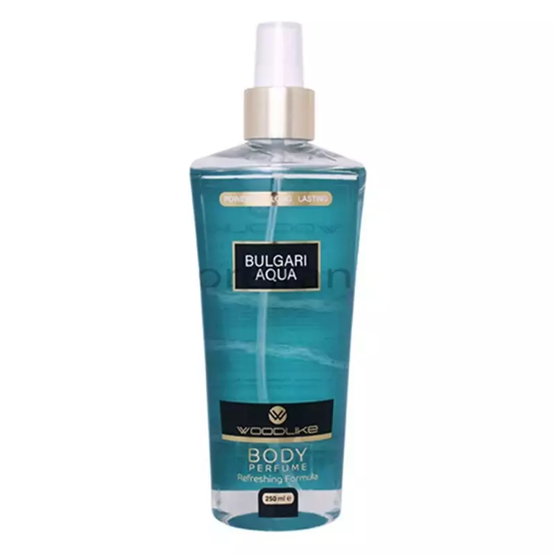 بادی اسپلش مردانه وودلایک مدل BULGARI AQUA حجم 250 میلی لیتر