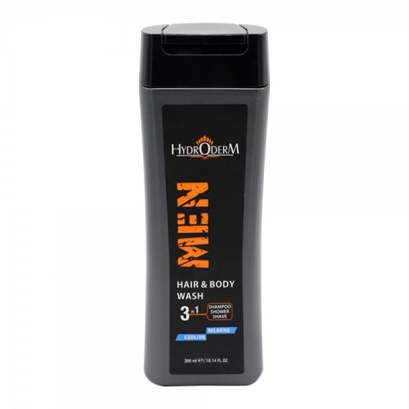 شامپو 3IN1 مردانه هیدرودرم مدل Cooling &amp; Relaxing حجم 300 میلی لیتر