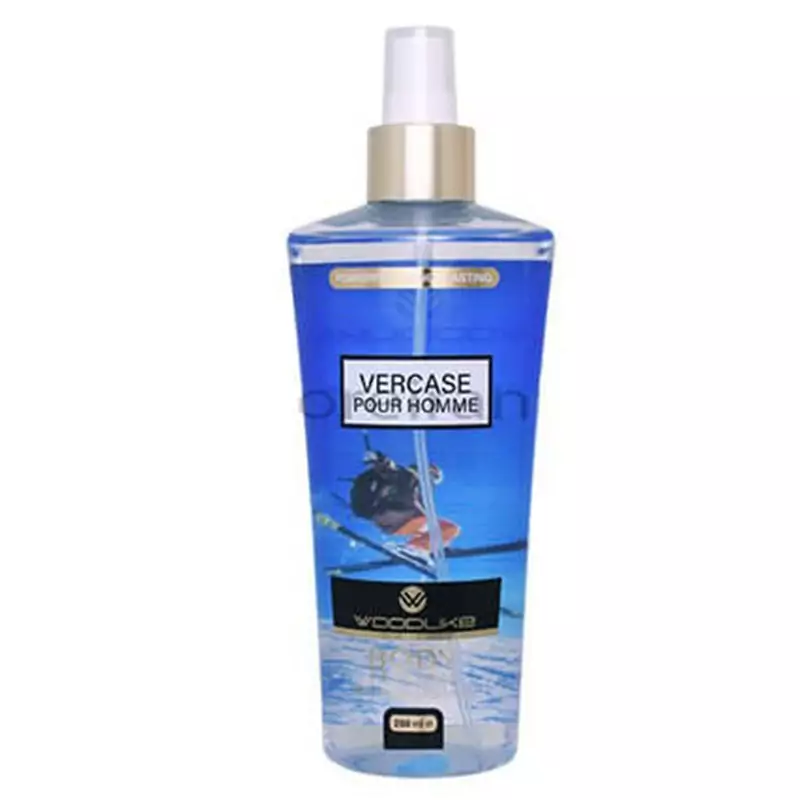 بادی اسپلش مردانه وودلایک مدل VERCASE POUR HOMME حجم 250 میلی لیتر