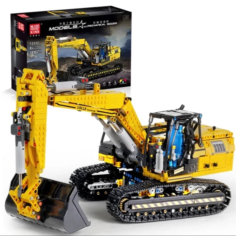 لگو تکنیک ماشین بیل مکانیکی کنترلی 1830 قطعه مدل MOULD KING 13112 