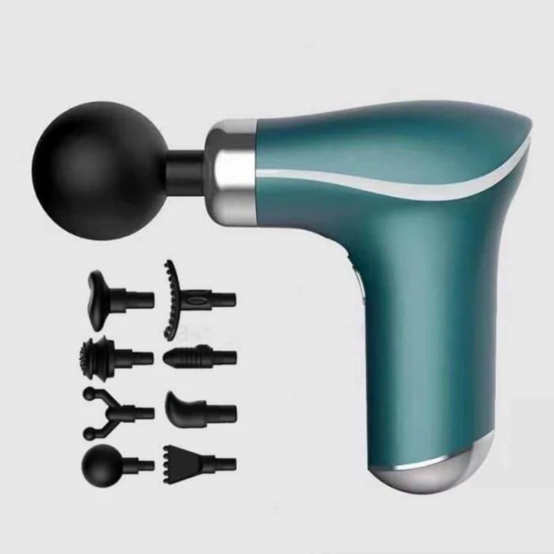 ماساژور تفنگی حرارتی وارداتی با 6 سری اصلی و هلوگرام دار اورجینال،ماساژور حرفه ای،دستگاه ماساژور،ماساژور شارژی،پسکرایه