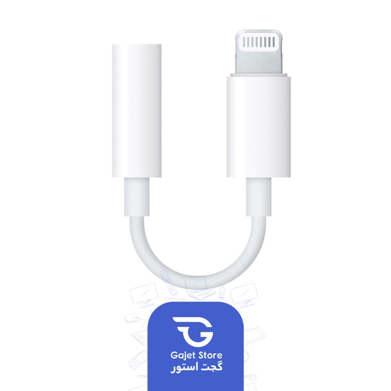 مبدل لایتنینگ به جک 3.5 میلی متری مدل J-002

