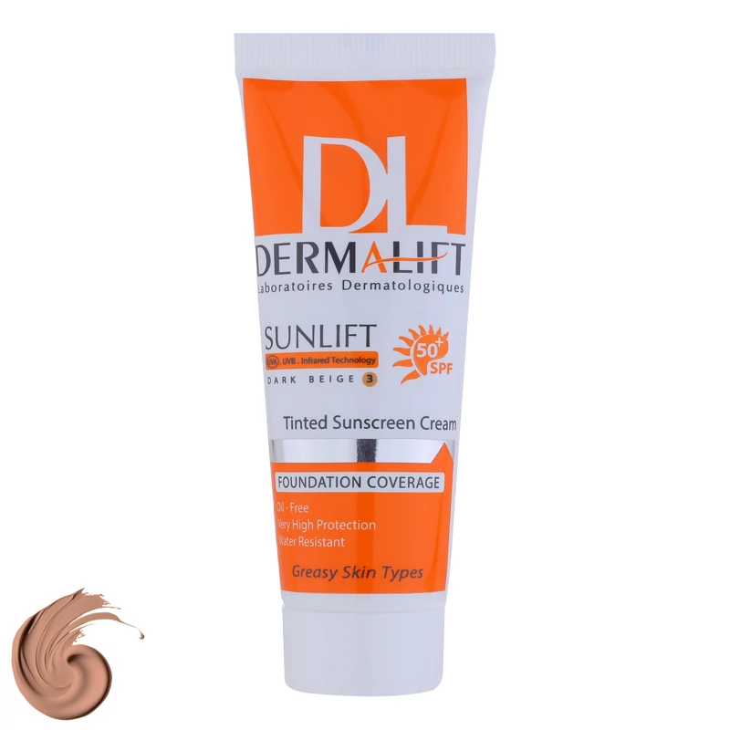 کرم ضد آفتاب درمالیفت بژ طبیعی حجم 40 میلی لیتر