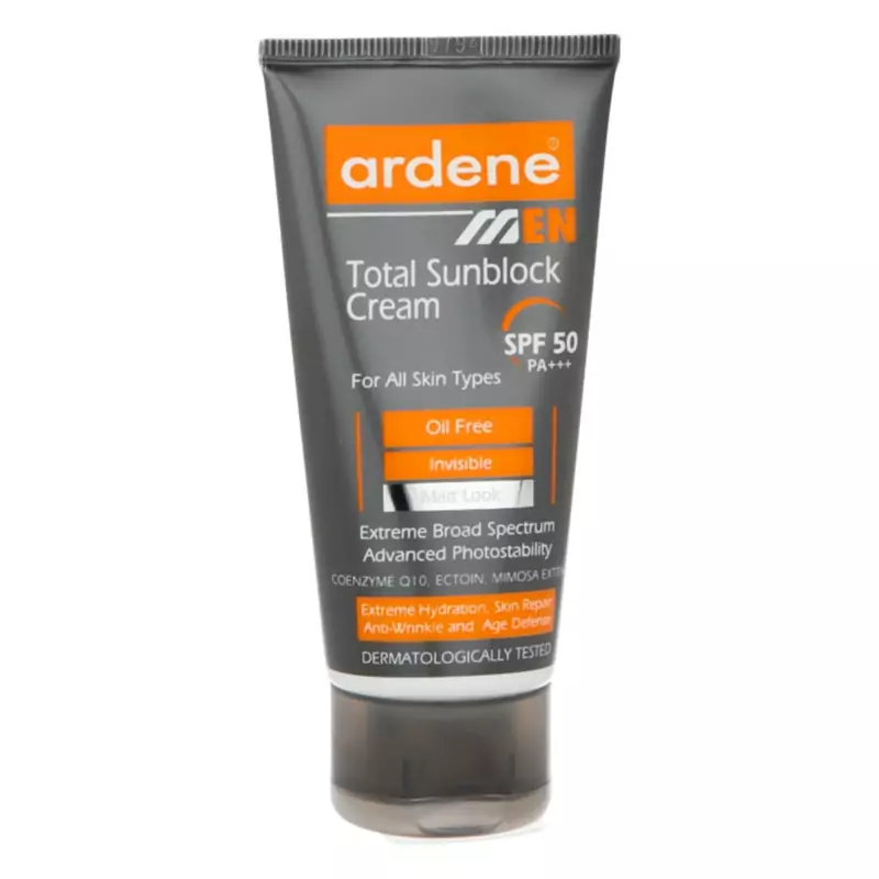 کرم ضد آفتاب آقایان آردن مدل Total SPF50 وزن 50 گرم