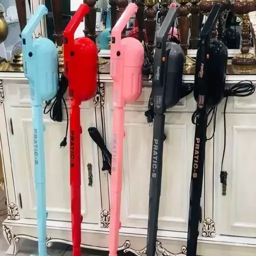 جارو برقی فانتوم مدل عصایی فانتوم پراتیک اس در رنگهای مشکی نوک مدادی یا همان طوسی قرمز