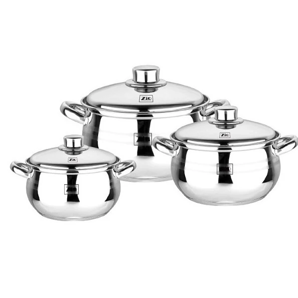 سرویس قابلمه 6 پارچه زیو استیل مدل Z-1018