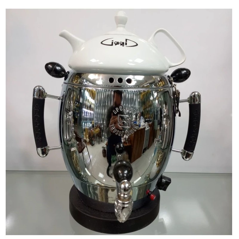 سماور برقی آپولون مدل پلوتون با قوری چینی(هزینه ارسال پس کرایه با خریدا. محترم هست)