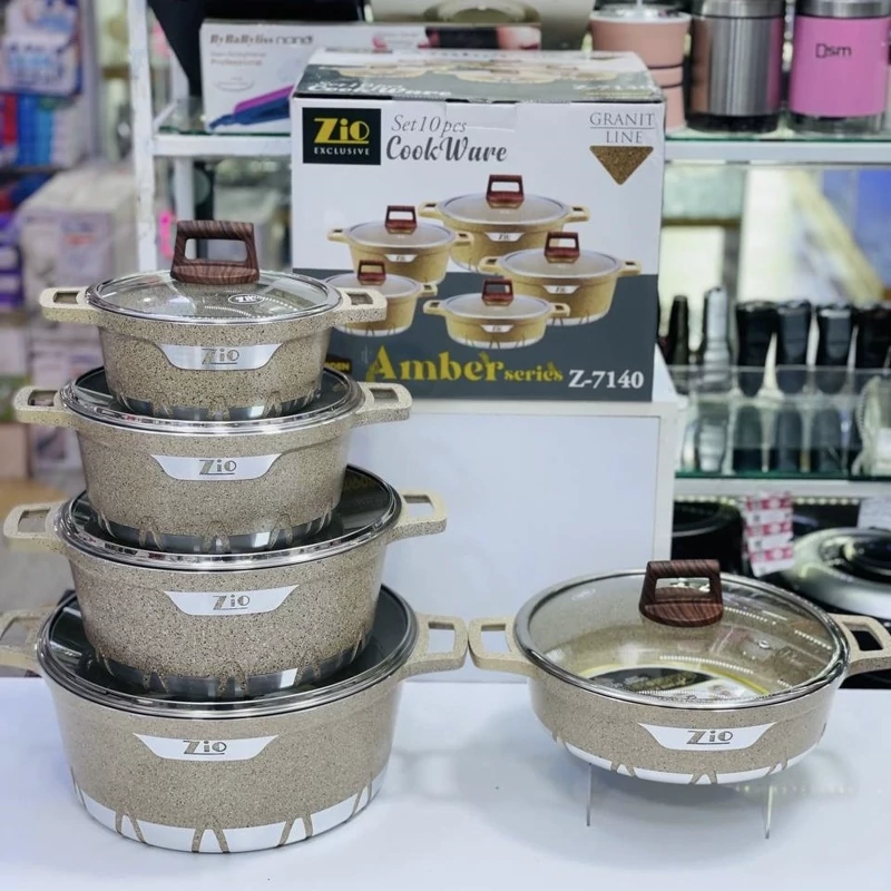 سرویس قابلمه گرانیتی 10پارچه زیوترکیه مدل LS-2010