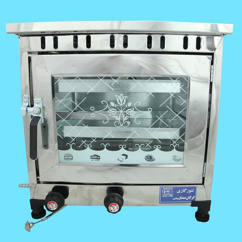 تنور گازی گرگان ممتاز بهشتی مدل استیل تک چدن